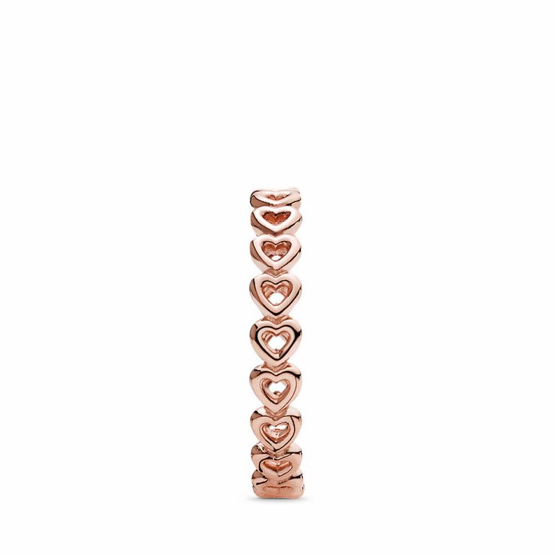 Pandora Band of Hearts Stackable Ring Clearance NZ, Pandora Rose™ (496157-WAQ)